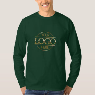 Camiseta Moderna marca simple Business Dark Green Staff