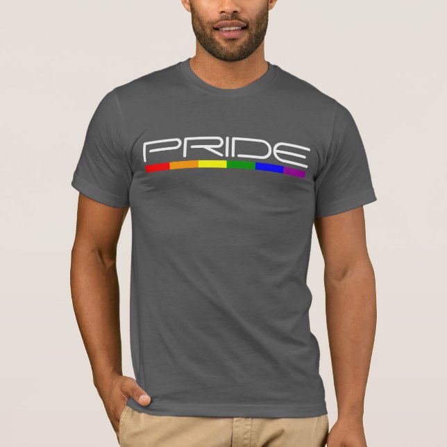 Camiseta Moderna Masculina y Guay Orgullo de Bandera de Llu (Anverso)