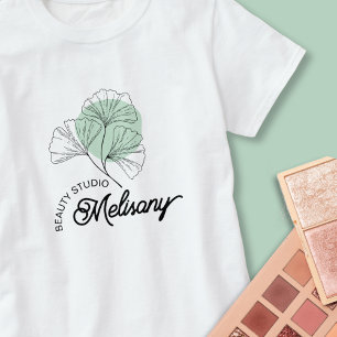 Camiseta Moderna Minimalista elegancia de la línea verde fl