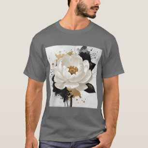 Camiseta Moderna minimalista elegante fusión de mármol de r
