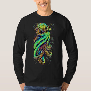 Camiseta Moderna moda del Octopus Krakan Sea Ocean