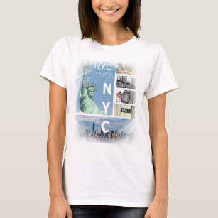 Camiseta Moderna moda Nueva York Ciudad Manhattan Nyc Liber