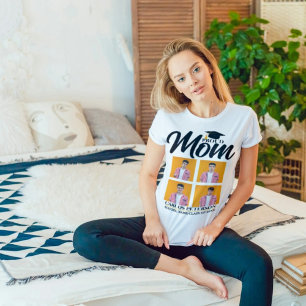 Camiseta Moderna Orgullosa Mamá 4 Foto Graduada, Grado, Gra