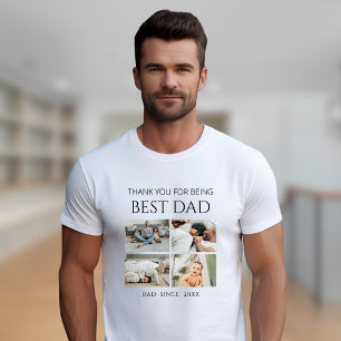 Camiseta moderna personalizada con collage de foto