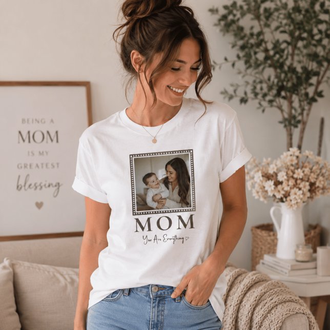 Camiseta moderna personalizada con foto de mamá co (Subido por el creador)