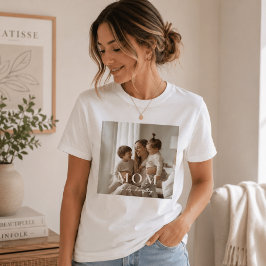 Camiseta moderna personalizada con foto de mamá pa
