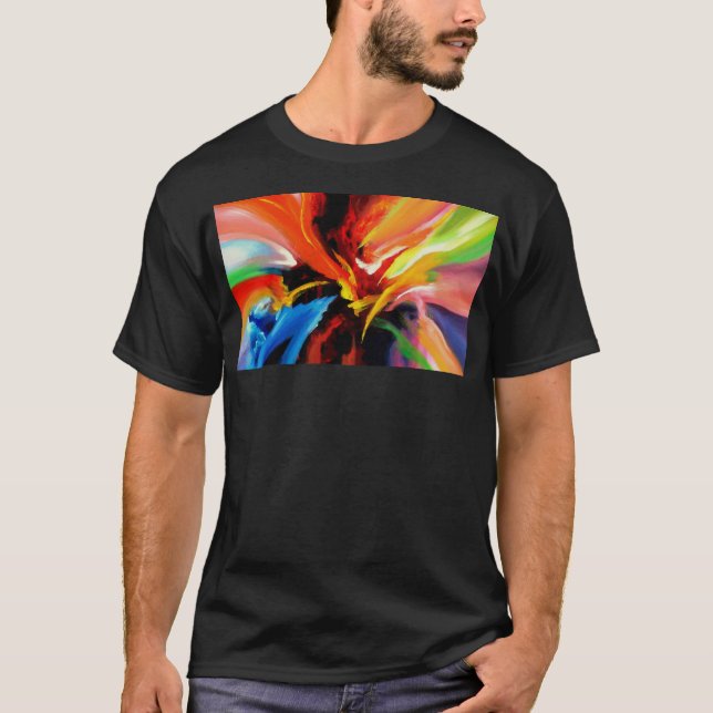 Camiseta Moderna Personalizado de pintura de arte abstracto (Anverso)