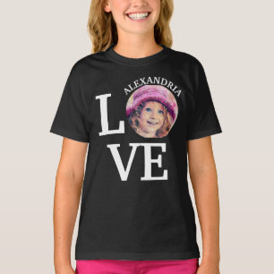 Camiseta Moderna plantilla de fotos de amor para Personaliz