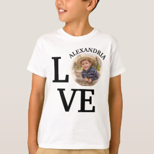 Camiseta Moderna plantilla de fotos de amor para Personaliz
