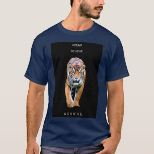 Camiseta Moderna plantilla elegante Motivacional Sueño Cree