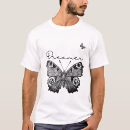 Camiseta moderna verde sabio negro