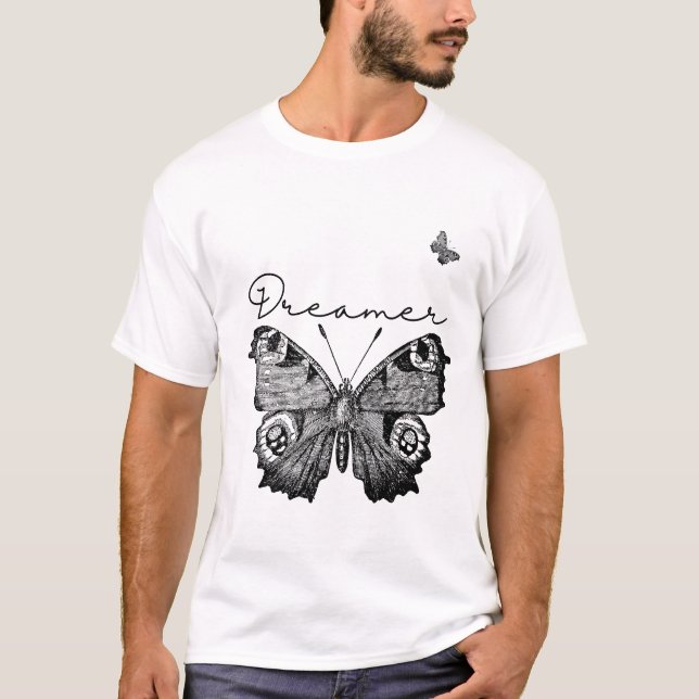 Camiseta moderna verde sabio negro (Anverso)