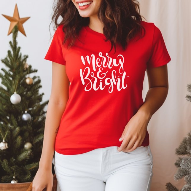 Camiseta Moderna y brillante escritura moderna Navidades de (Subido por el creador)