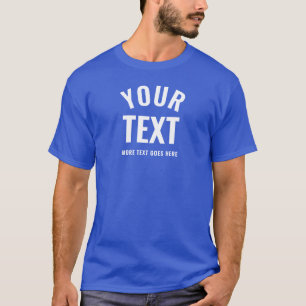 Camiseta Moderna y elegante Deep Royal Blue Best Template M