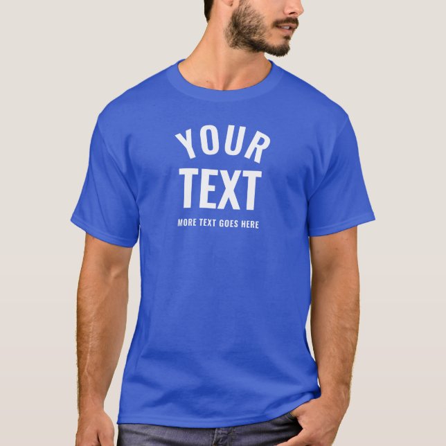 Camiseta Moderna y elegante Deep Royal Blue Best Template M (Anverso)