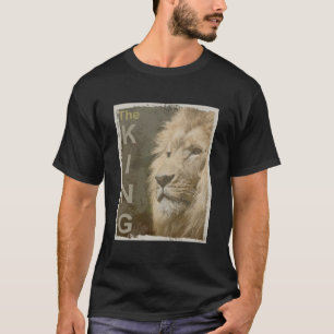 Camiseta Moderna y elegante plantilla de cabeza de león de
