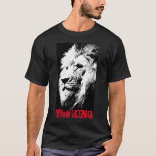 Camiseta Moderna y elegante plantilla de cabeza de león de 