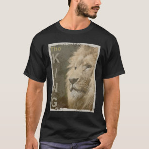 Camiseta Moderna y elegante plantilla de cabeza de león de 