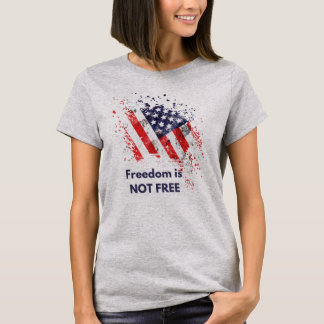 Camiseta Moderna y elegante tipografía Libertad política