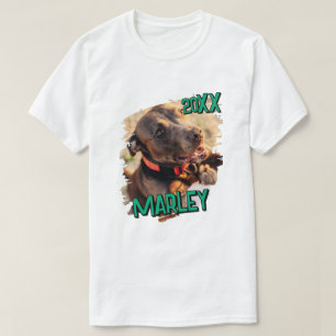 Camiseta Moderna y lúdica foto de Mascota de Personalizado