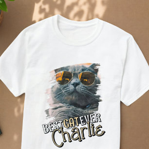 Camiseta Moderna y lúdica foto de un Mascota Personalizado 