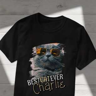 Camiseta Moderna y lúdica foto de un Mascota Personalizado 