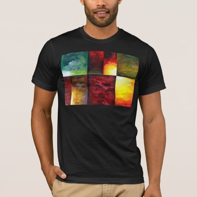 Camiseta Moderna y moderna plantilla de pintura artística a (Anverso)