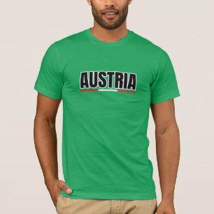 Camiseta Moderna y sencilla carta de arte de Viena Austria 