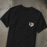 Camiseta Moderna y simple foto de Mascota de la placa de Pe<br><div class="desc">Este diseño simple y clásico está compuesto por tipografía de la síspera y agrega una foto personalizado.</div>