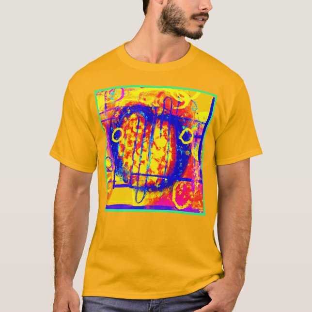 Camiseta Modernas abstracciones vibrantes arte (Anverso)