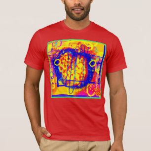 Camiseta Modernas abstracciones vibrantes arte