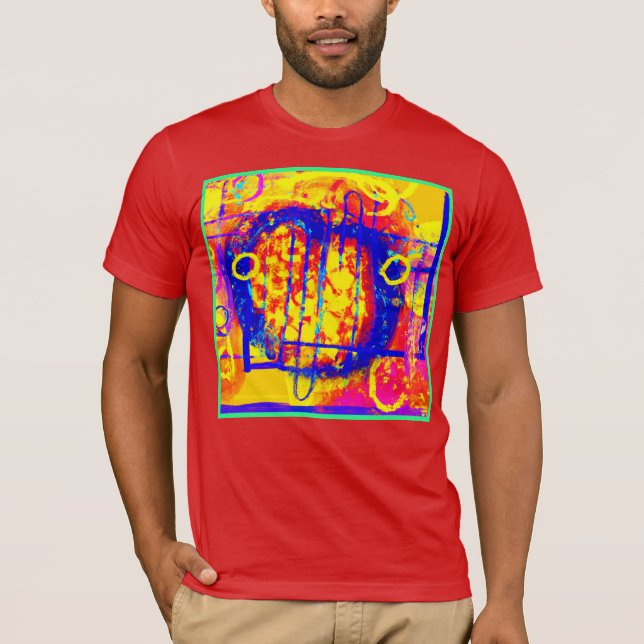 Camiseta Modernas abstracciones vibrantes arte (Anverso)