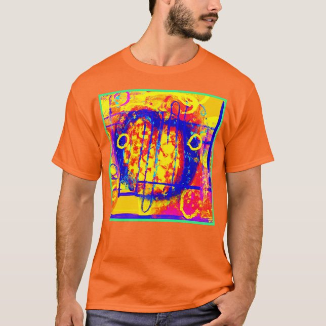 Camiseta Modernas abstracciones vibrantes arte (Anverso)