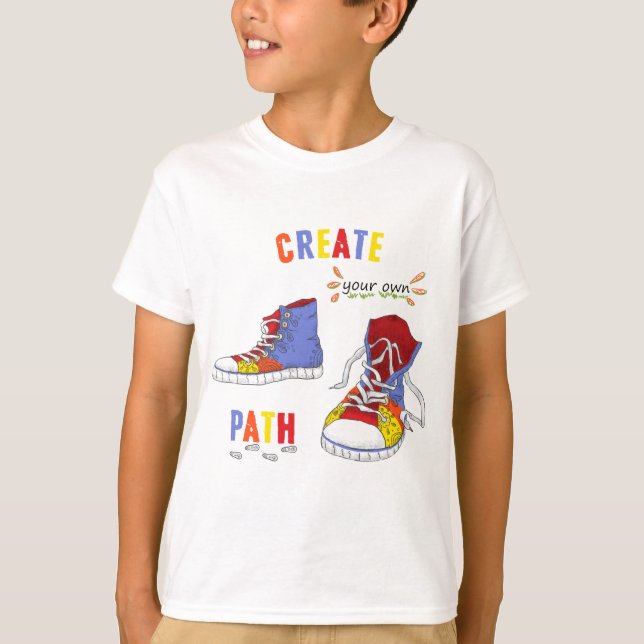 Camiseta Modernas y coloridas zapatillas hipster (Anverso)