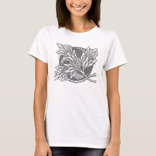 Camiseta Modernidad Art Nouveau Sobriedad floral