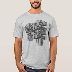Camiseta modernista de la arquitectura del