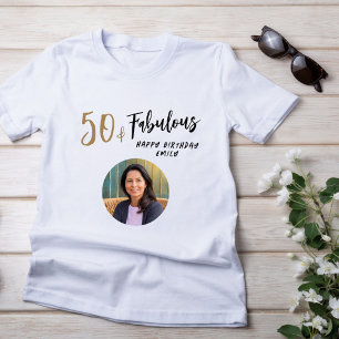 Camiseta Moderno 50 y fabuloso foto 50 cumpleaños
