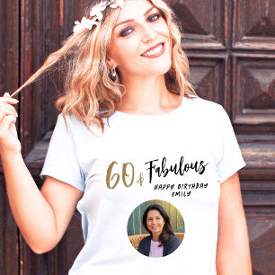 Camiseta Moderno 60 y fabuloso foto 60 cumpleaños