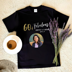 Camiseta Moderno 60 y fabuloso foto 60 cumpleaños