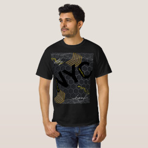 Camiseta Moderno ambiente urbano NYC Manténgase humilde tip