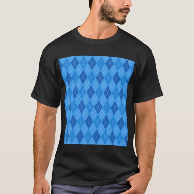 Camiseta Moderno Argyle Chic, Acogedor Argyle Clásico (Anverso)