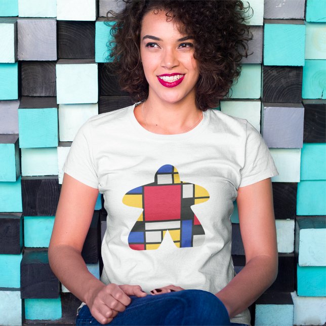 Camiseta Moderno arte Meeple Womens Shirt (Subido por el creador)