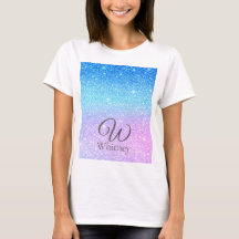 Moderno Brillo Azul Ombre Púrpura Chic