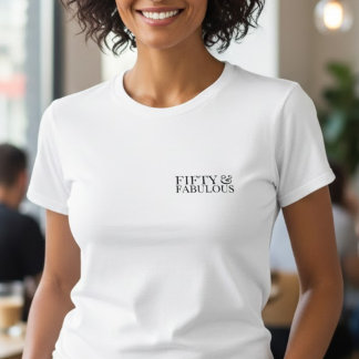 Camiseta Moderno Cincuenta y Fabuloso Negrita 50º