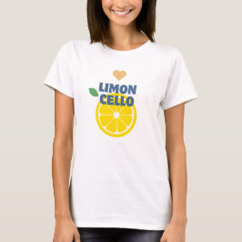 Camiseta Moderno Corazón de Limoncello Favor Regalo Merch