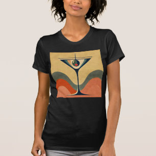 Camiseta Moderno de mediados de siglo "ola de martini de ac