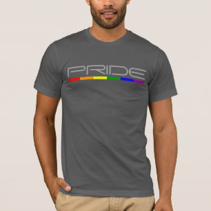 Camiseta Moderno diseño elegante orgullo y bandera arcoiris