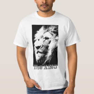 Camiseta Moderno elegante plantilla de cara de león valor p