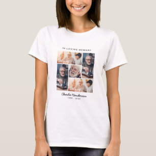 Camiseta Moderno En memoria 5 fotos Funeral
