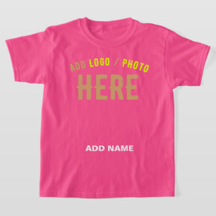 CAMISETA MODERNO ESTILOSO PERSONALIZADO WOW ROSA VERIFICADO